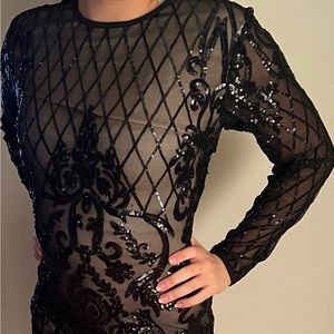 Sexy and glam black dress